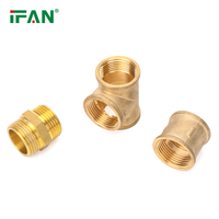 Matériaux en laiton de qualité supérieure IFAN 1/2 "2" raccords en laiton forgé pour tuyaux de chauffage de sol