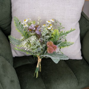 Bouquet de fleurs artificielles de rêve pour mariage, en tissu tissé plastique, décoration d'intérieur, accessoires de mariage CF02027 - Product Image 1