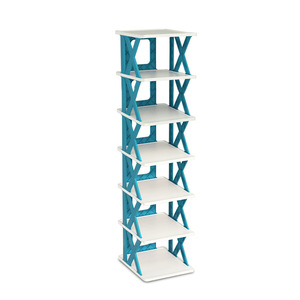 Özel Logo x-tipi toz katlanabilir ayakkabı depolama raf çok katmanlı yaratıcılık ev montaj kare ayakkabı raf ayrılabilir tasarım - Product Image 1