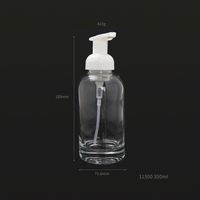 Botol Sampo 250Ml 350Ml, Botol Lotion Emulsi Kosmetik Kaca Busa dengan Pompa