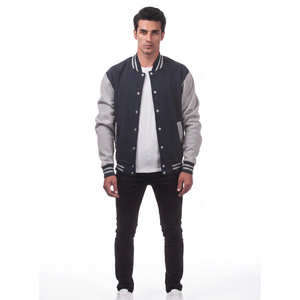 Veste en laine pour homme, vente en gros, collection printemps-hiver, produit phare, veste varsity tendance pour homme avec logo personnalisé - Product Image 1
