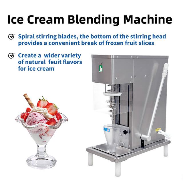 High-quality Commercial Stainless Steel 304 Ice Cream Maker Milk Ice Cream Powder High Productivity Vortex-type Blender for