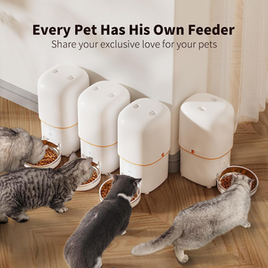 Mangeoire intelligente pour animaux de compagnie compatible WiFi 4L avec heures de repas personnalisées et fonction d'enregistrement vocal pour chats et chiens - Product Image 5