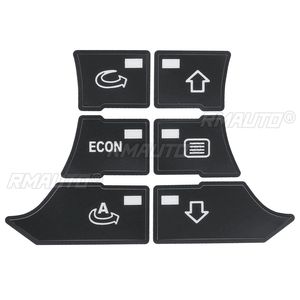 Autocollants de réparation pour boutons de commande de climatisation de la console centrale de voiture pour Audi A3 8P Noir mat - Product Image 5