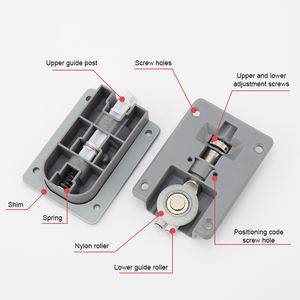 Poulie Guide intérieur ensemble aluminium fermeture douce matériel affleurant système <span class=keywords><strong>de</strong></span> rouleau en ligne classement petite armoire <span class=keywords><strong>de</strong></span> rangement porte coulissante - Product Image 2