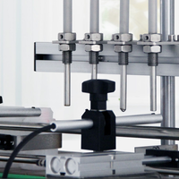 Machine de remplissage automatique à induction électrique de type piston de bureau pour bouteilles en verre/plastique, remplisseur de pâte haute précision