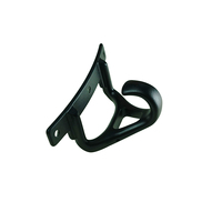 Collier de serrage en métal moulé noir avec conception réglable à fente pour un ajustement sécurisé