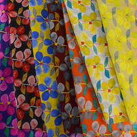 Tissu en coton fleuri doux à imprimé numérique personnalisé Safa Textile pour vêtements féminins