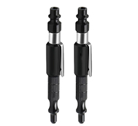 2pcs CT-004 Mini pistolet pneumatique portable directement connecté au compresseur d'air pour un nettoyage efficace