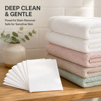 Feuilles de lessive pour linge frais, sans plastique, à base de bio-enzymes, bandes de savon dissolvables