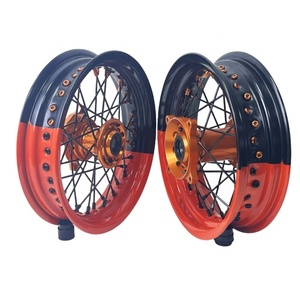 Rueda Delantera Supermoto para Husqvarna TE <span class=keywords><strong>FE</strong></span> 125-501 <span class=keywords><strong>2018</strong></span>, Aluminio CNC Anodizado, Llantas para Motocicleta de Enduro, Carreras y Cross, Piezas Personalizadas - Product Image 3