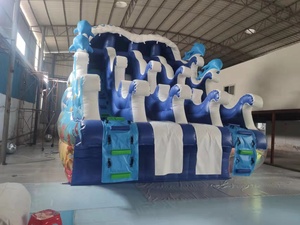 Toboganes inflables de agua personalizables con temática Oceánica para alquiler comercial en centros turísticos y piscinas públicas - Product Image 3