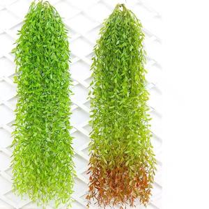 Flores Artificiales de <span class=keywords><strong>Sauce</strong></span> <span class=keywords><strong>Llorón</strong></span>, Hojas Verdes de Plástico para Manualidades, Guirnalda Colgante para Decoraciones de Bodas y Año Nuevo Chino - Product Image 3