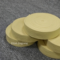 Mèche en Kevlar 100% pur, 50*3mm, à forte absorption d'huile, longue durée de combustion, pour accessoires de danse du feu, par rouleau