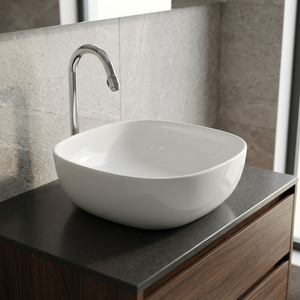 À vendre céramique blanc carré comptoir bassin porcelaine évier pour salle de bain cuisine salon - Product Image 4