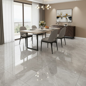 Azulejos de Mármol Gris Pulido de Alta Calidad para Salón, Diseño Moderno, 60x60 cm, 24x24 pulgadas, 600x600 mm, Precio Económico, Proveedor de Foshan - Product Image 4