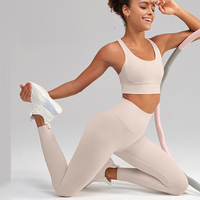 Leggings de fitness respirants extensibles dans quatre directions sans coutures visibles pour femme, effet galbant et rehausseur de fessiers, idéal pour le yoga – Grande Vente