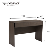 Bureau en MDF gris de petite taille, durable et de haute qualité, avec tiroir et rangement pour la salle d'étude des enfants