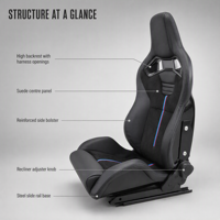 Siège de course réglable de style Sportster CS 1039RTF, siège baquet de luxe en cuir PVC, fibre de carbone, tuning automobile, simulation de course, imperméable
