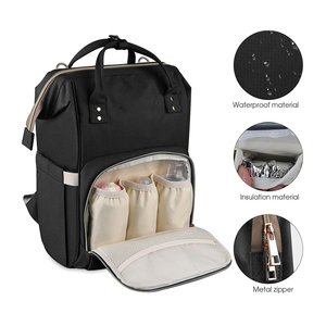 Bolsa de pañales Mochila de viaje multifunción Bolsas de cambio de pañales de maternidad grandes <span class=keywords><strong>con</strong></span> correas de cochecito Otra bolsa de propósito especial - Product Image 5