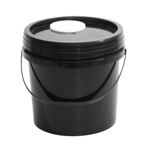 Seau et poignée en plastique noir de 4 litres-Récipients à glace recyclables pour peinture et emballage - Product Image 4