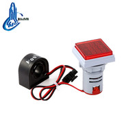 Xindali AD22-22FVAH, UKURAN 22mm 100A 50 ~ 500V AC Square LED indikator Digital Voltmeter & Ammeter