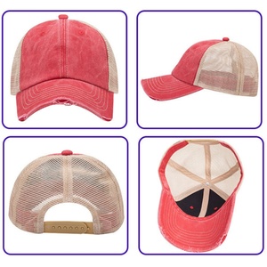 Casquette de camionneur en maille perforée personnalisée avec logo, visière courbée et fermeture à pression réglable pour l'extérieur – Vente en gros - Product Image 3
