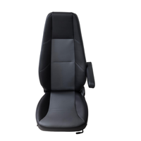 Siège conducteur réglable avec accoudoir en cuir PVC, pour camping-car, côté droit, pour conversion de camping-car japonais