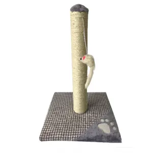 Fourniture d'usine Relipet griffoir pour chat tour d'arbre à chat suspendu souris en peluche drôle jouets pour animaux de compagnie poteau de corde en sisal naturel arbre à chat
