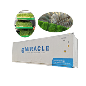 Vận chuyển container loại hydroponic Lúa Mạch Hạt Giống Nảy mầm hệ thống với công suất hàng ngày của 500 kg tươi thức ăn cho thức ăn chăn nuôi - Product Image 6