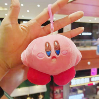 Vente en gros Pendentif en peluche Kirby mignon et créatif Porte-clés étoile en forme de carte Sac Porte-clés de décoration suspendue