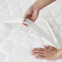 Protège-matelas de qualité supérieure pour hôtel, respirant et absorbant, 180*200cm, personnalisable, avec bande élastique