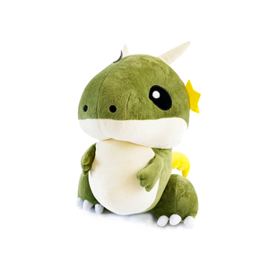Jouets en peluche dinosaures sur mesure en coton biologique, poupées animales réconfortantes avec doublure en maille brodée, certifiées UKCA - Product Image 1