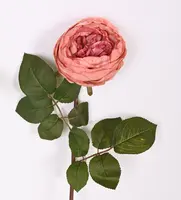 Buquê de flores artificiais, decoração de casamento, toque real, única haste longa, rosas