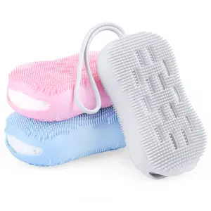 Kean-cepillo de baño de silicona para ducha, suave, sin Bpa, personalizado