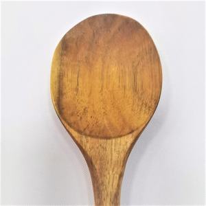 Utensilios de Cocina Ecológicos de Madera de Acacia, Juego de 2 Cucharas para Servir y Espátula Plana para Utensilios Antiadherentes, 100% Hechos a Mano, Estilo Americano - Product Image 5