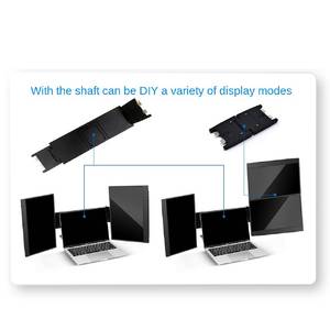 Monitor Portátil Triple <span class=keywords><strong>de</strong></span> 14 Pulgadas al por Mayor, Extensión <span class=keywords><strong>de</strong></span> <span class=keywords><strong>Pantalla</strong></span> con Panel IPS, Tipo <span class=keywords><strong>de</strong></span> <span class=keywords><strong>Pantalla</strong></span> Doble Expandible para Laptop - Product Image 2