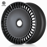 Jantes en alliage forgé DW Satin Black Turbine Disc 17 18 19 20 pouces 5x114.3 Garantie à vie pour Cadillac Escalade ESV V