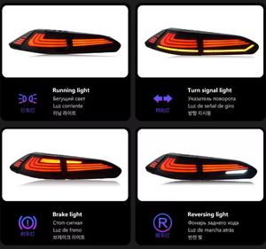 ชุดไฟท้าย LED AURON 12V สีแดงใหม่ ABS กันน้ำ สำหรับปี 2020-2023 ชุดอัพเกรดดัดแปลงไฟนำทาง - Product Image 3