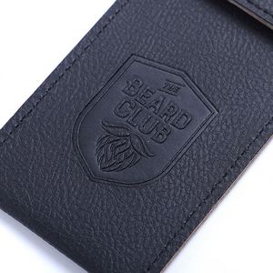 Petites Ciseaux de Coiffure Portables avec Étui en Cuir PU à Fermeture Éclair, Protection et Porte-Cartes de Visite pour la Beauté et la Manucure - Product Image 4