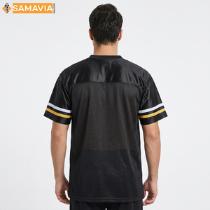 เสื้อเจอร์ซีย์ตาข่ายแขนสั้น SAMAVIA สำหรับฤดูหนาว ชุดอเมริกันฟุตบอล พิมพ์ลายด้านหน้าได้ตามสั่ง น้ำหนักเบา ชุดทีม บริการ OEM ไซส์ใหญ่พิเศษ - Product Image 2