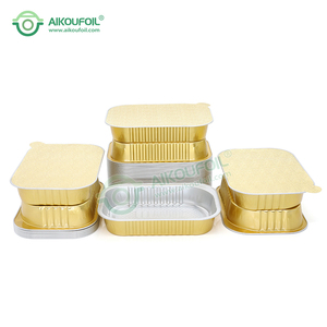 Hải Khẩu Hình Chữ Nhật 320Ml Hot Bán Kim Loại Tin Có Thể Gói Thức Ăn Nhanh Costom Logo Nhiệt Niêm Phong Lá <span class=keywords><strong>Container</strong></span> - Product Image 4