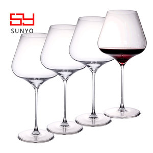 Элегантные хрустальные бокалы для вина с длинной ножкой, 750 мл, с гравировкой логотипа на заказ, для свадеб, ресторанов, Рождества - Product Image 4