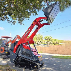 Mini Skid Steer Diesel 25Hp Derette V1000 dengan Mesin Kubota Bersertifikasi EPA, Mini Crawler <span class=keywords><strong>Loader</strong></span> Kompak yang Dikendarai dari Belakang - Product Image 4