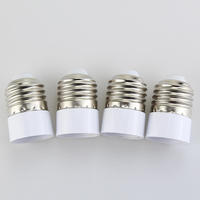 Convertisseur de douille de lampe E27 à E14, adaptateur de support d'ampoule en plastique, AC110V à 220V pour luminaires