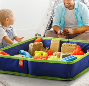 1 kg IBIZA Sabbia Magica <span class=keywords><strong>Montessori</strong></span> per Giochi da Interno, Perline di Vetro Multicolore Sicure per Bambini, Giocattoli per Creazione di Gioielli Certificati EN71 - Product Image 2