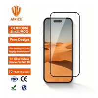 Protection d'écran en verre trempé 2.5D Grade AAA HD Transparent 9H pour iPhone 18 17 Air 16 Pro Max 0.3mm Anti-traces de doigts