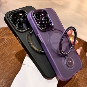 Custodia per Telefono con Ricarica Magnetica per <span class=keywords><strong>iPhone</strong></span> <span class=keywords><strong>11</strong></span> 13 12 14 Pro Max 14 Plus, Supporto Magnetico, <span class=keywords><strong>Cover</strong></span> Nera - Product Image 1