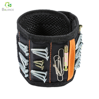 Dragonne réglable Bracelet d'outil magnétique pour tenir les vis clous Outils et autres petites pièces métalliques