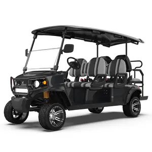 All Terrain Golf Cart Handbuch Custom Bodies Lieferanten 6-Sitzer Golf Caddy Performance Street Legal Elektrische Golf wagen